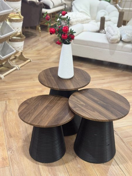 طقم طاولات ثلاثي